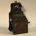 J  E Stevens Nickelplated Cast Iron Pay Phone Bank
