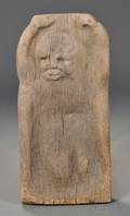 Reliefcarved Wooden Sculpture of a Child