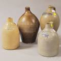 Four Boston Stoneware Jugs