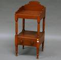 Redpainted Country Late Federal Wooden Washstand
