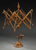 Carved and Turned Wooden Yarn Swift