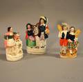 Three English Staffordshire Figural Groups