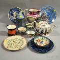 Fourteen Pieces of Assorted English Pottery Tableware