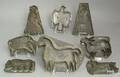 Six animal form tin cookie cutters