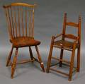 Windsor Fanback Side Chair and a Childs Slatback High Chair