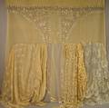 Six Assorted Creamcolored Textiles