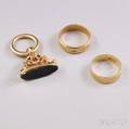 Three Gold Jewelry Items