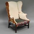 Chippendale Mahogany Wing Chair