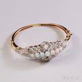 14kt Gold Opal and Diamond Bracelet