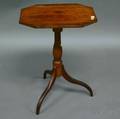 Federalstyle Octagonal Cherry Tilttop Candlestand