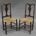 Two Queen Anne Yokeback Side Chairs