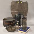 Seven Assorted Tin and Tole Items