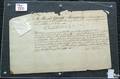 1747 commission signed George Thomas