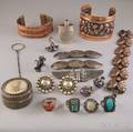 Small Group of Mostly Sterling Silver and Copper Jewelry