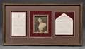 Framed Note with Photograph of Grand Duchess Xenia Alexandrovna