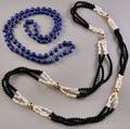 Two Hardstone Beaded Necklaces