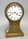 Federal style inlaid mantle clock