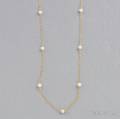 18kt Gold Pearls by the Yard Necklace Elsa Peretti Tiffany  Co