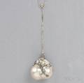 Antique Baroque Pearl and Diamond Pendant