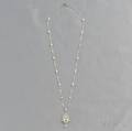 Platinum Pearl and Diamond Necklace