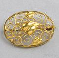 Arts  Crafts 14kt Gold Brooch