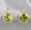 18kt Gold and Peridot Earpendants