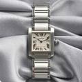 Stainless Steel Tank Franaise Wristwatch Cartier