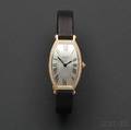 18kt Rose Gold and Diamond Tonneau Wristwatch Cartier