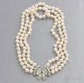 Triplestrand Cultured Pearl Necklace