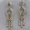 Sapphire and Diamond Earpendants