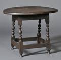 Spanishbrownpainted Maple Tea Table