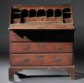John Linsly Queen Anne Cherry and Beech Slantlid Desk