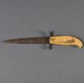 Scrimshaw Whale Toothhandled Steel Dagger