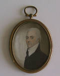Miniature watercolor on ivory portrait of a gentleman 19th c