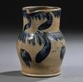 Small Cobaltdecorated Stoneware Pitcher