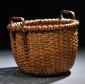 Woven Rattan Nantucket Basket