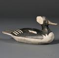 Folk Carved and Painted Hooded Merganser Decoy