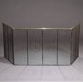 Brass and Wire Folding Fire Screen