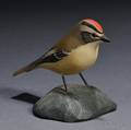 Jess Blackstone Miniature Carved Goldcrest Bird Figure