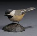 Jess Blackstone Miniature Carved and Painted Chickadee Figure