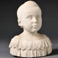 Carved Marble Bust of a Child