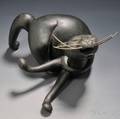 John Bozarth American 20th Century Crazy Cat Sculpture