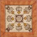 Framed Foldedpaper Baptismal Sentiment Fraktur