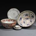 Five Chinese Export Porcelain Table Items
