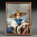 Chinese School 19th Century Portrait Miniature of a Chinese Woman