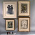 Group of Judaic Themed Artwork and Accessories