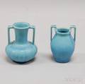 Two Rookwood Pottery Matte Light Blue Glazed Vases