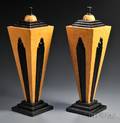 Pair of Painted Fiberglass and Plaster Art Deco Perfume Display Models