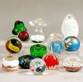 Fifteen Assorted Modern and Studio Art Glass Paperweights