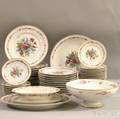Haviland Limoges Transfer Montrose Pattern Porcelain Partial Dinner Set